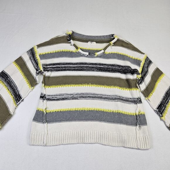 Lou & Grey Anthropologie Sweater Cashmere Wool Chunky Knit Balloon Sleeve XS - Picture 16 of 16